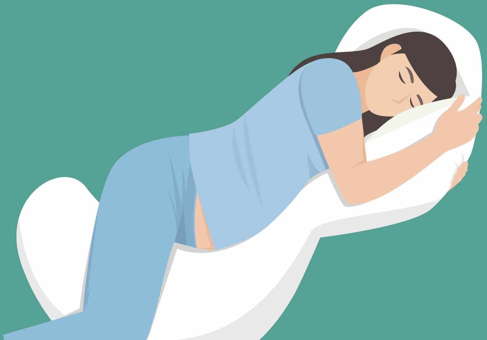 Schlafen in der Schwangerschaft: Viele Frauen leiden unter Ein- und Durchschlafproblemen, mit Fortschreiten der Schwangerschaft.