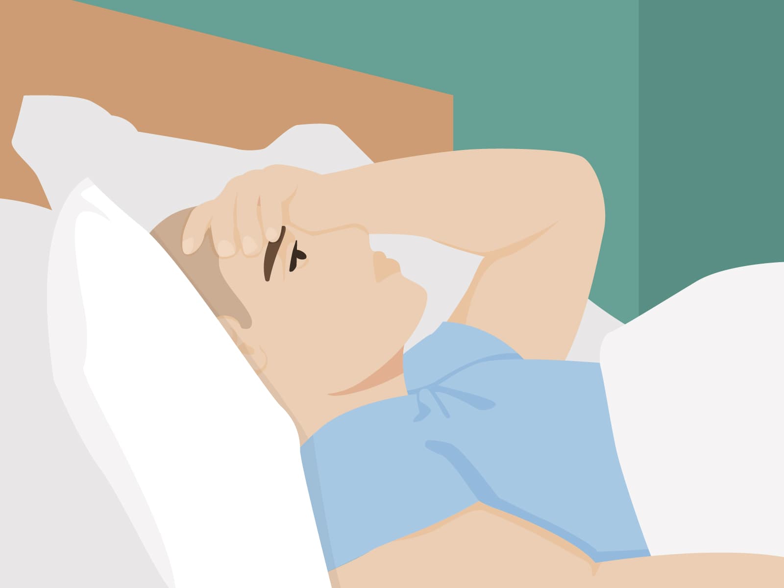Schlecht schlafen Corona: Stress im Zusammenhang mit der Corona-Pandemie kann bei manchen Menschen Schlafprobleme auslösen.