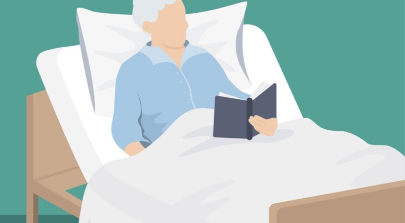 Seniorenbetten: Sie sind etwas höher als normale Betten und erleichtern so das Ein- und Aussteigen.